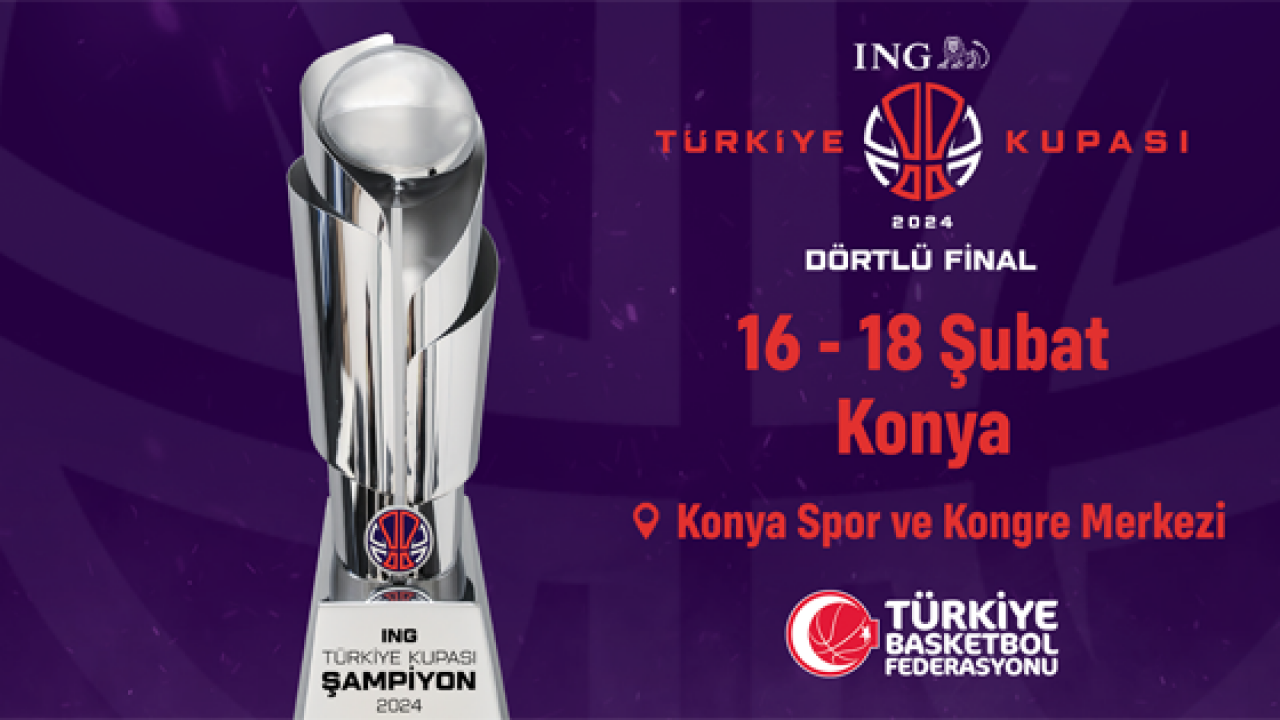 Basketbol ING Türkiye Kupası’nda Dörtlü Final heyecanı, Konya’da yaşanacak