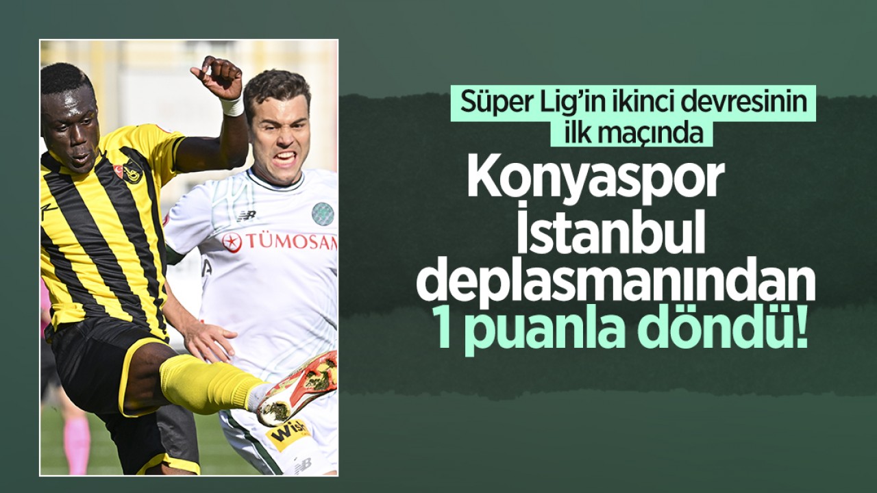 Konyaspor, İstanbul’da 1 puana razı geldi: 0-0