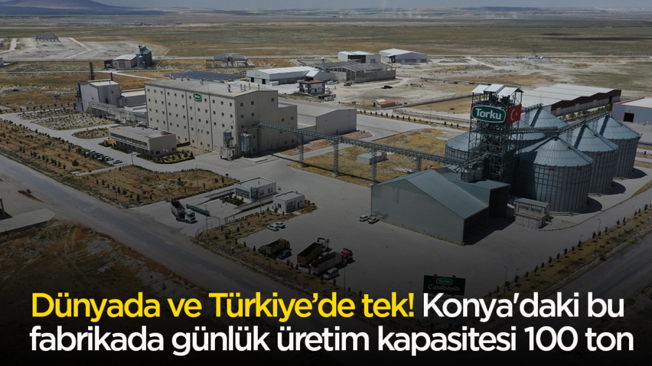 Dünyada ve Türkiye’de tek! Konya’daki bu fabrikada günlük üretim kapasitesi 100 ton
