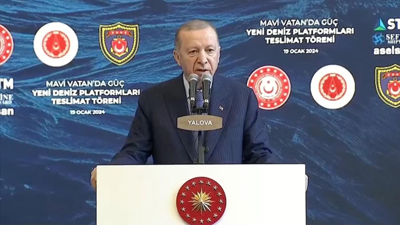 Cumhurbaşkanı Erdoğan: Türkiye kendi savaş gemisini üreten 10 ülke arasında yer alıyor
