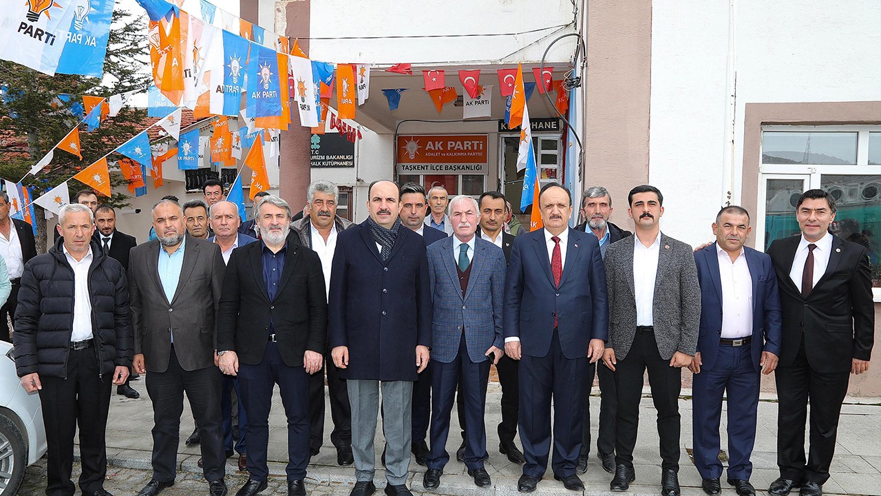 Başkan Altay, Taşkent ve Hadim ilçelerinde AK Parti ve MHP teşkilatıyla buluştu