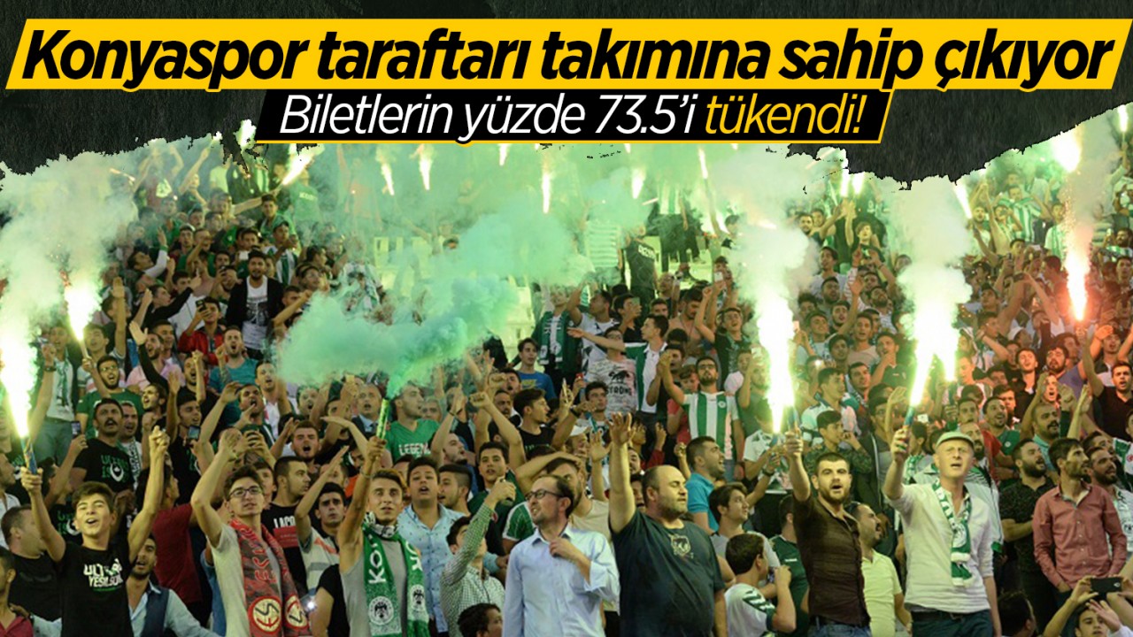 Konyaspor taraftarı takımına sahip çıkıyor: Biletlerin yüzde 73.5’i tükendi!