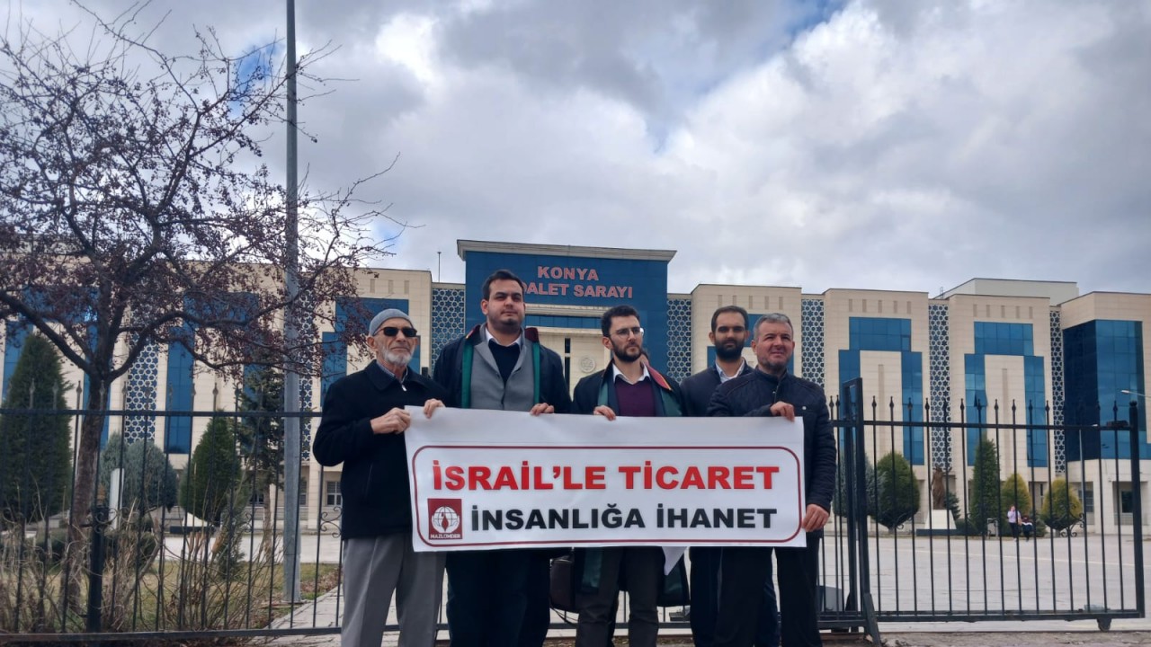 Konya'da MAZLUMDER üyeleri İsrail ve destekçilerini protesto etti!