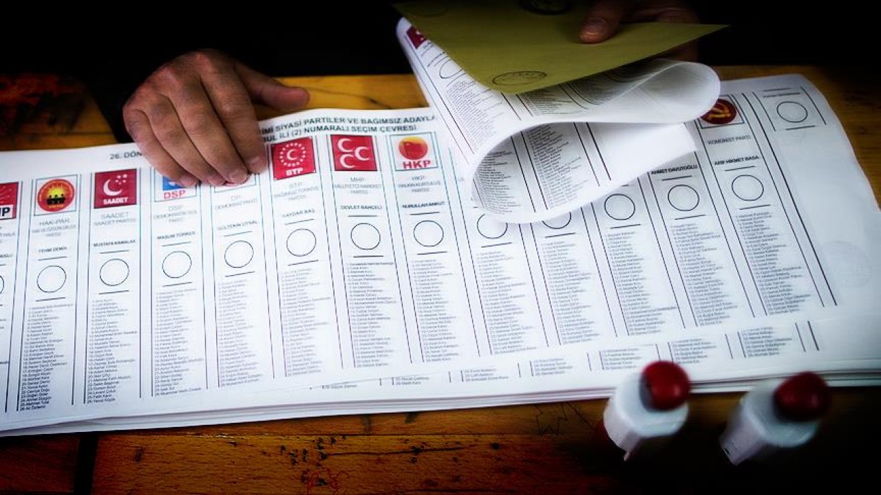 İstanbul'da oy pusulasının boyu  94,5 cm olacak