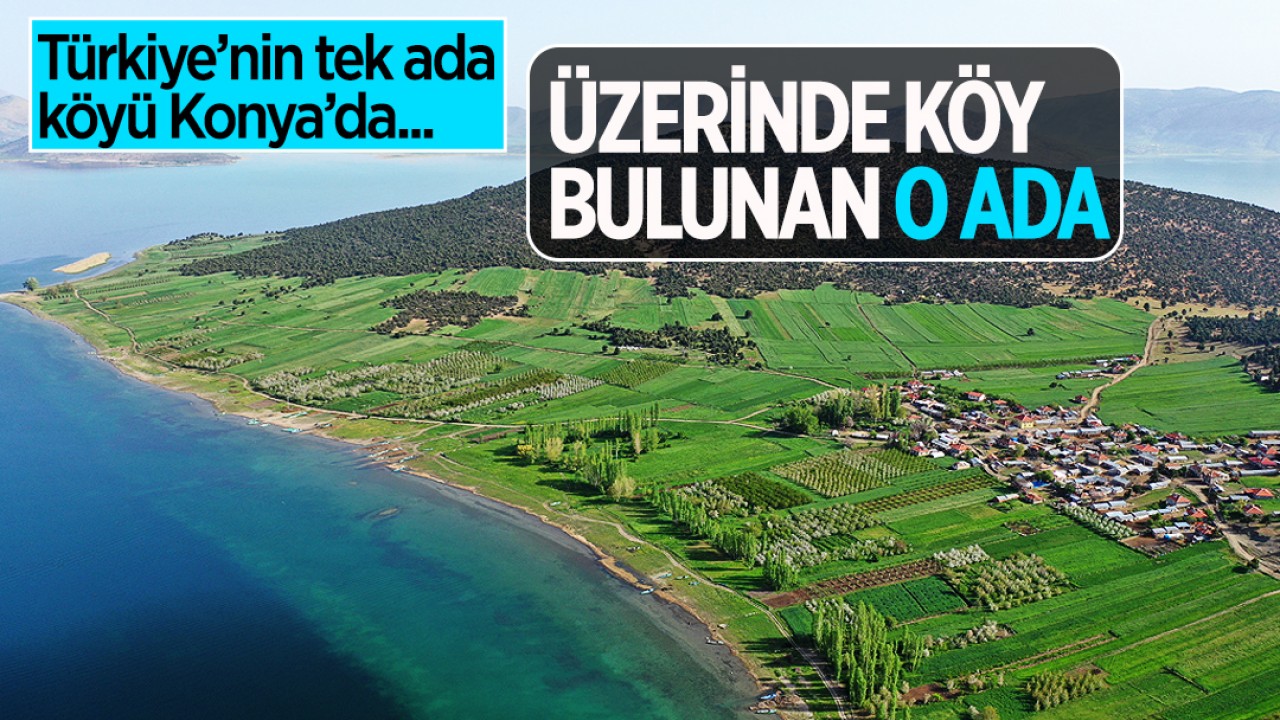 Türkiye’nin tek ada köyü Konya’da! İşte üzerinde köy bulunan o ada…