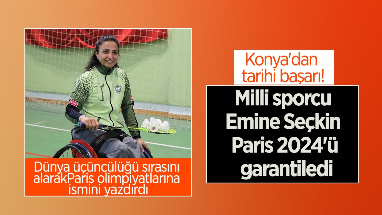 Konya'dan tarihi başarı! Milli sporcu Emine Seçkin Paris 2024'ü garantiledi