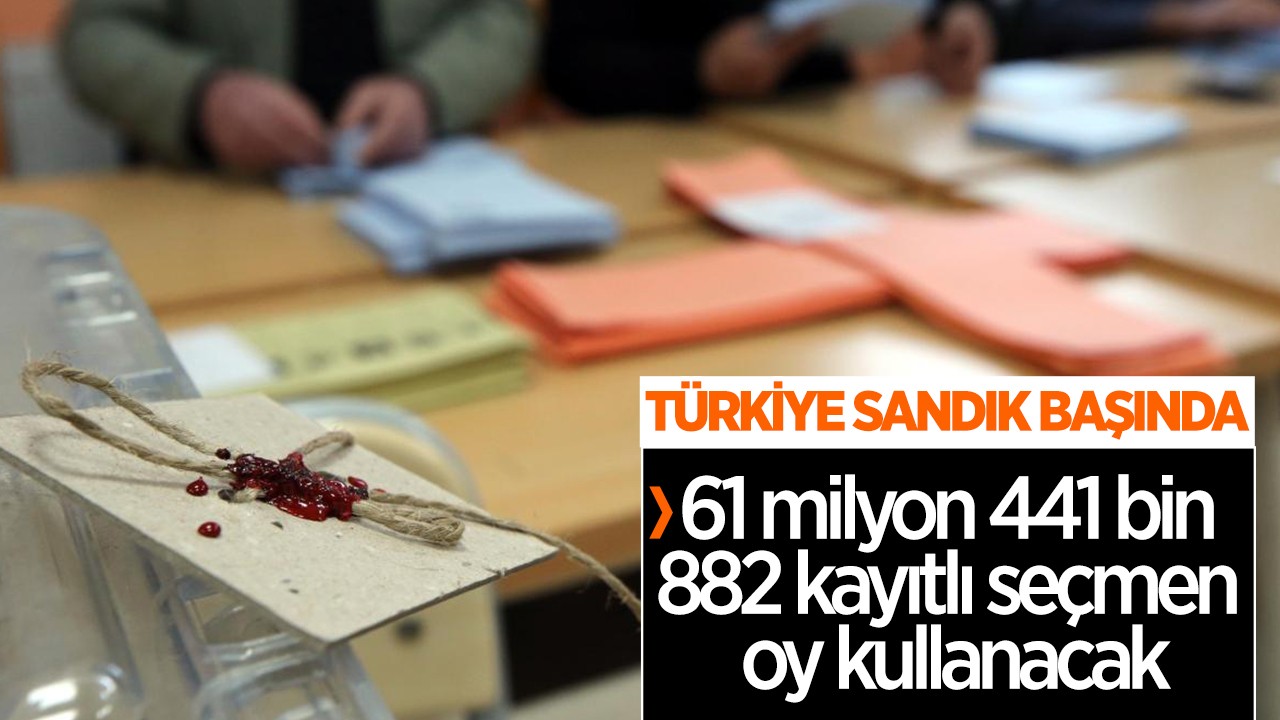 Türkiye yerel seçimler için sandık başında