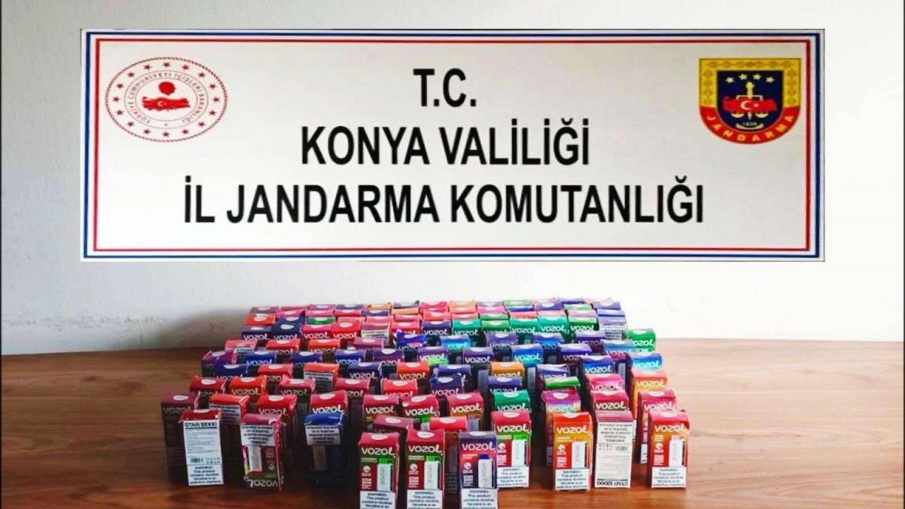 Konya’da kaçakçılık operasyonu!  215  adet kaçak elektronik sigara ele geçirildi
