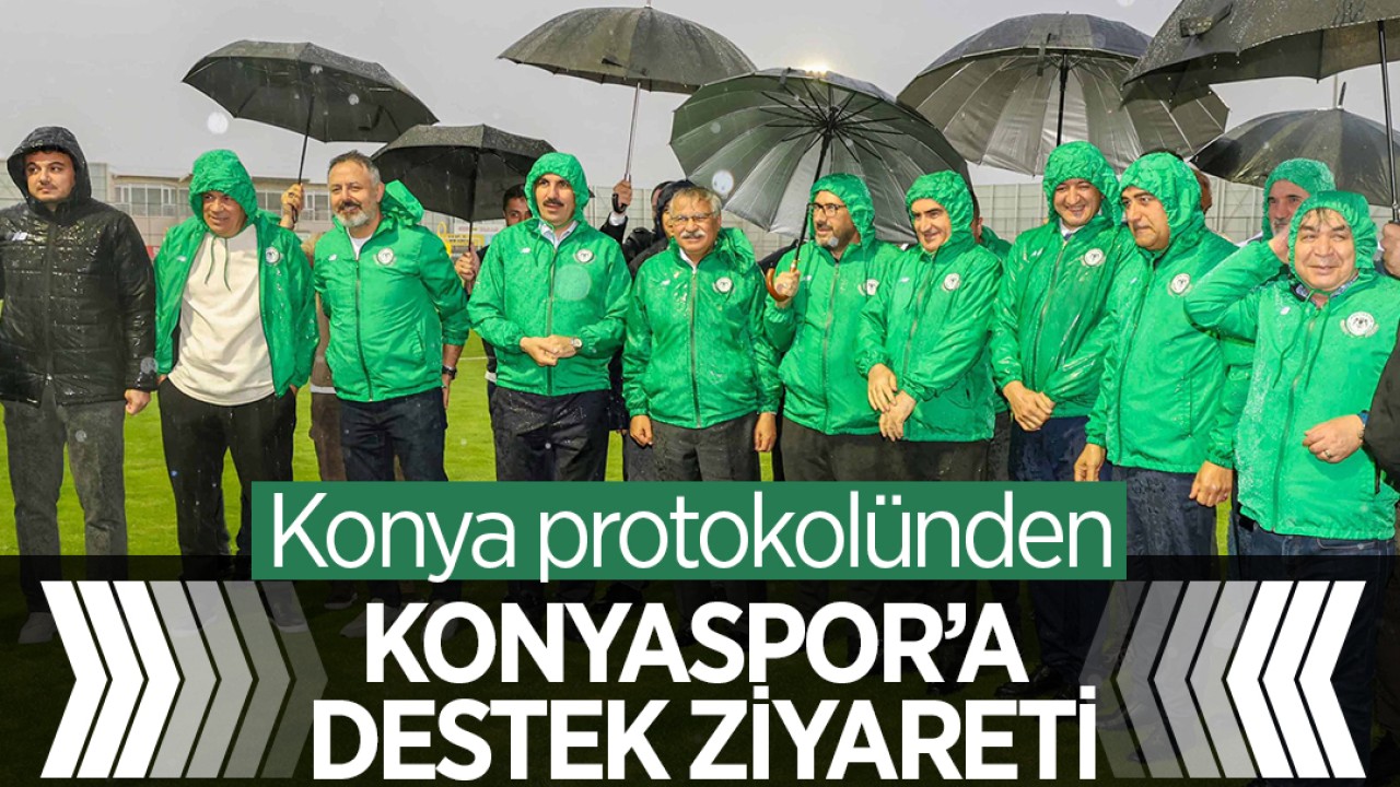 Konya protokolünden Konyaspor’a destek ziyareti