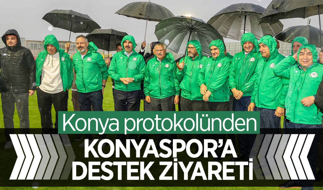 Konya protokolünden Konyaspor’a destek ziyareti