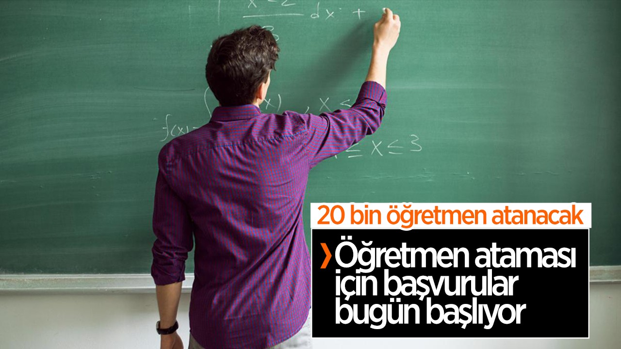 Öğretmen ataması için başvurular bugün başlıyor