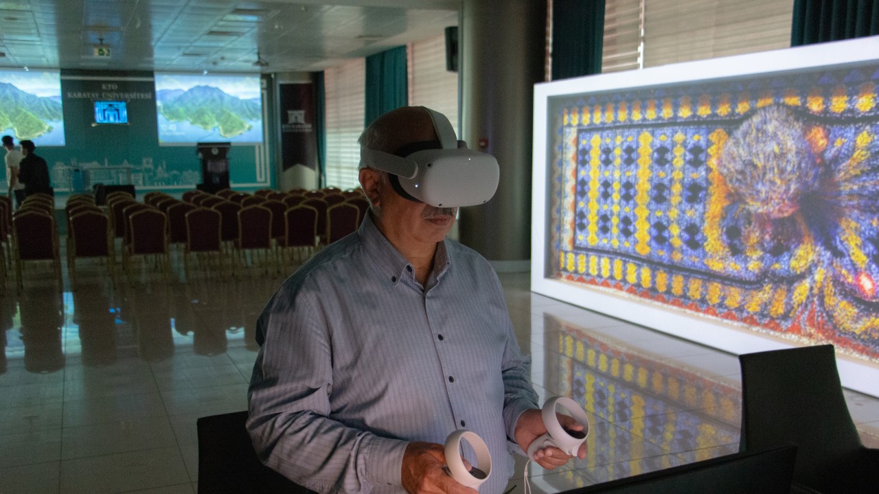 KTO Karatay Üniversitesi'nde dijital sanat sergisi açıldı