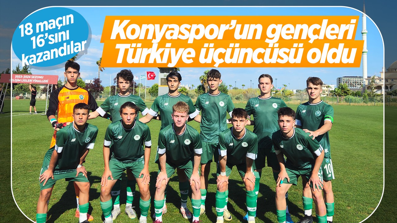 Konyaspor’un gençleri Türkiye üçüncüsü oldu