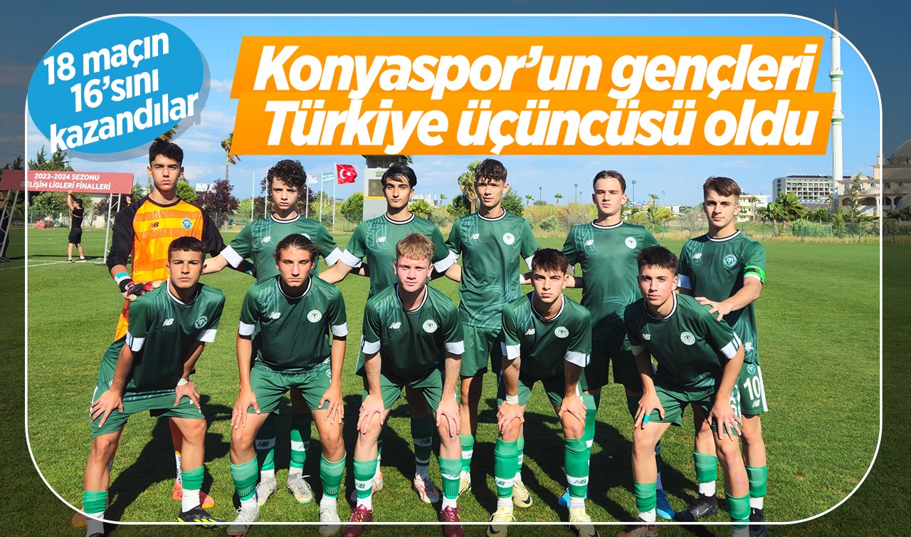 Konyaspor’un gençleri Türkiye üçüncüsü oldu