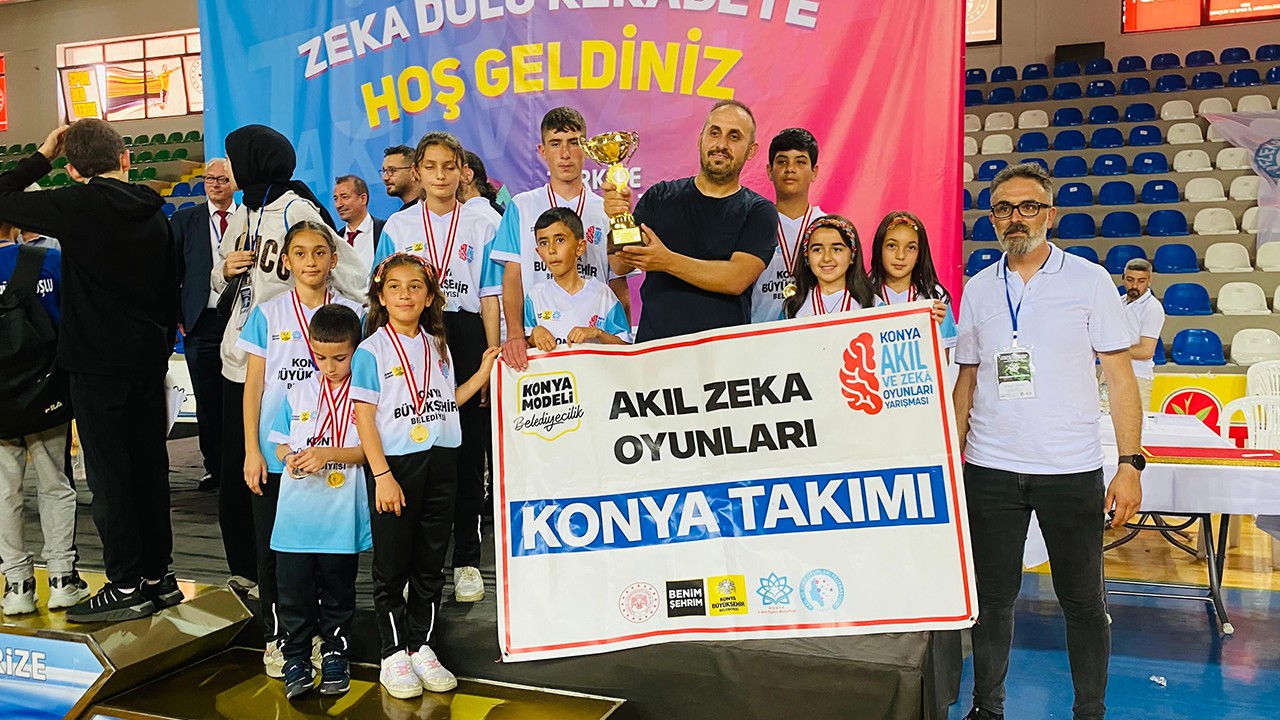 Konyalı öğrenciler Türkiye 6. Akıl ve Zeka Oyunları Finalleri'ne damga vurdu 
