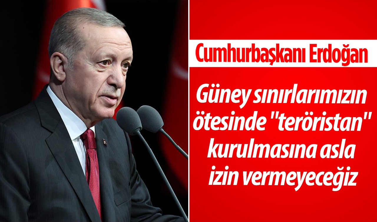 Cumhurbaşkanı Erdoğan: Güney sınırlarımızın ötesinde 