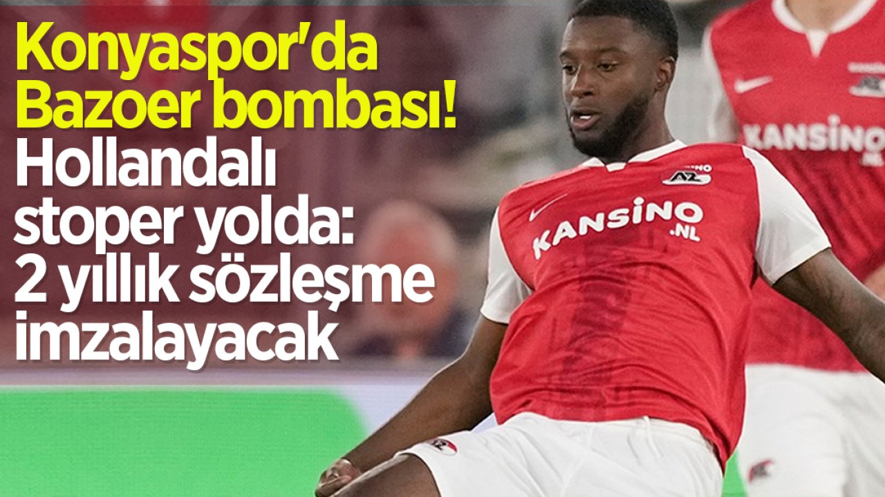 Konyaspor'da Bazoer bombası! Hollandalı stoper yolda: 2 yıllık sözleşme imzalayacak