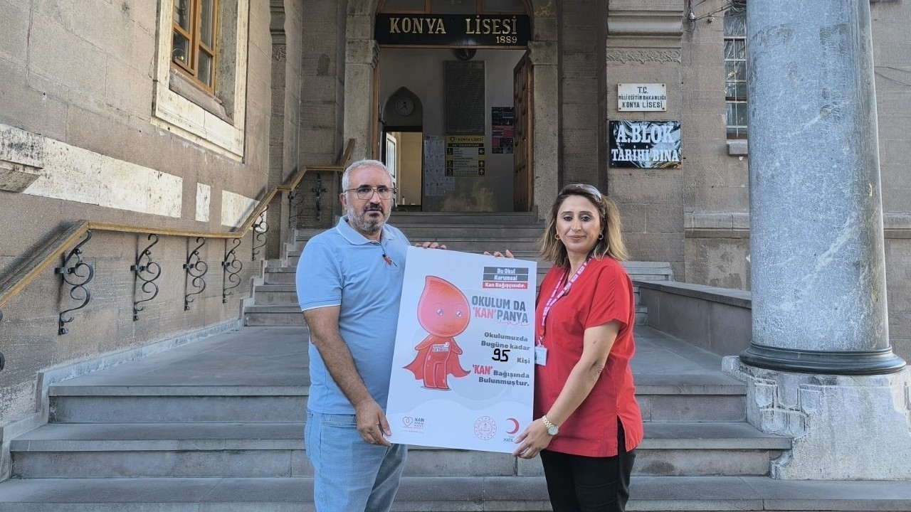 Konya Lisesi’nden kan bağışı
