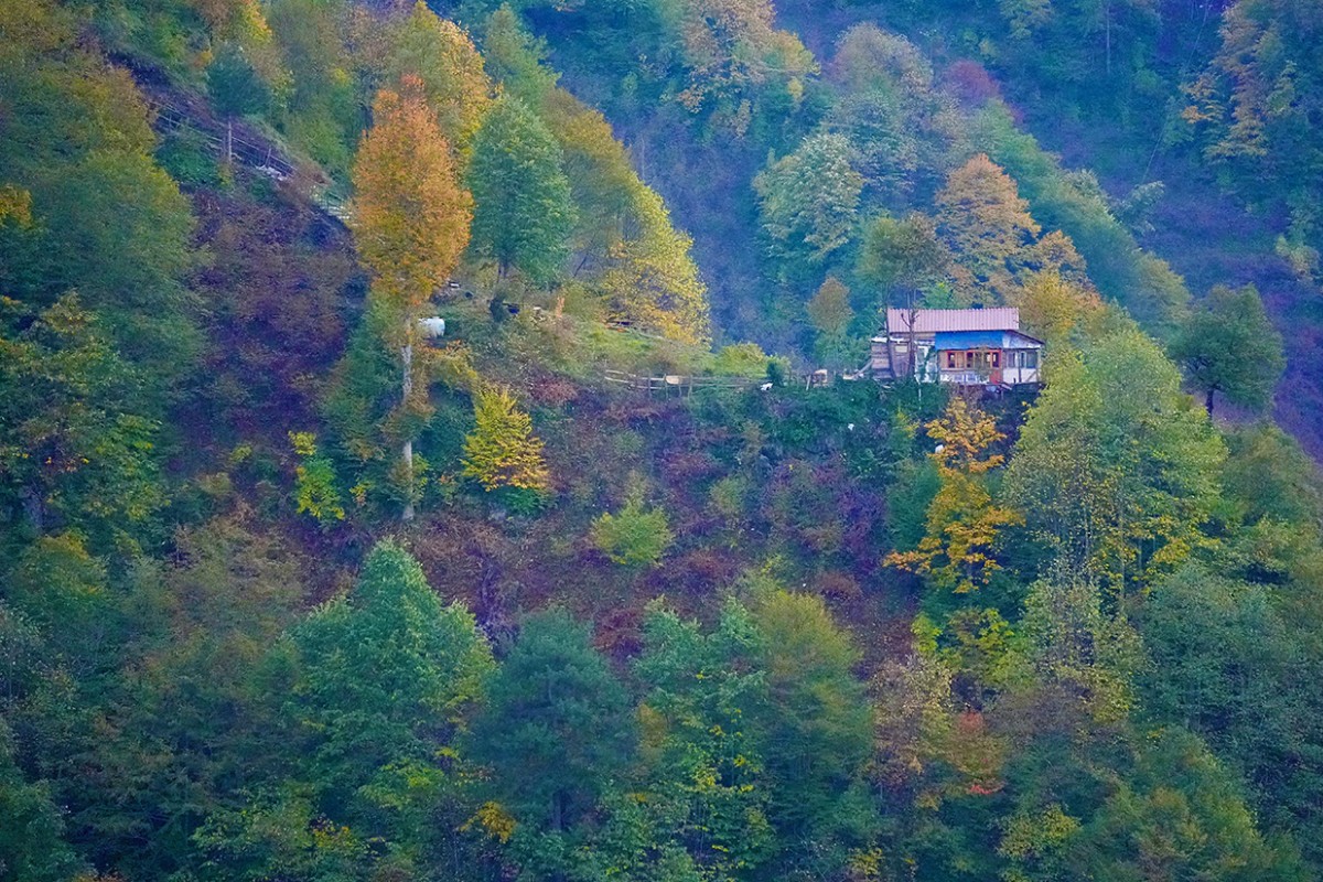 Güzeldere Şelalesi Tabiat Parkı’nda sonbahar