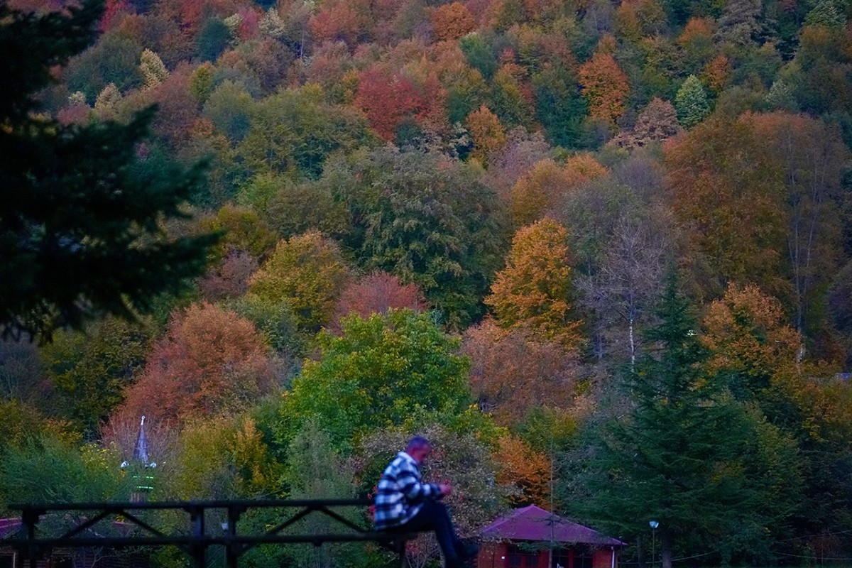 Güzeldere Şelalesi Tabiat Parkı’nda sonbahar