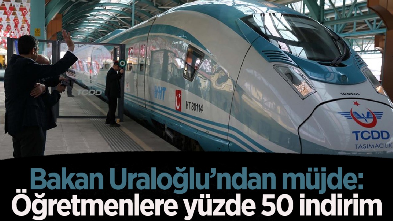 Bakan Uraloğlu’ndan müjde: Öğretmenlere yüzde 50 indirim