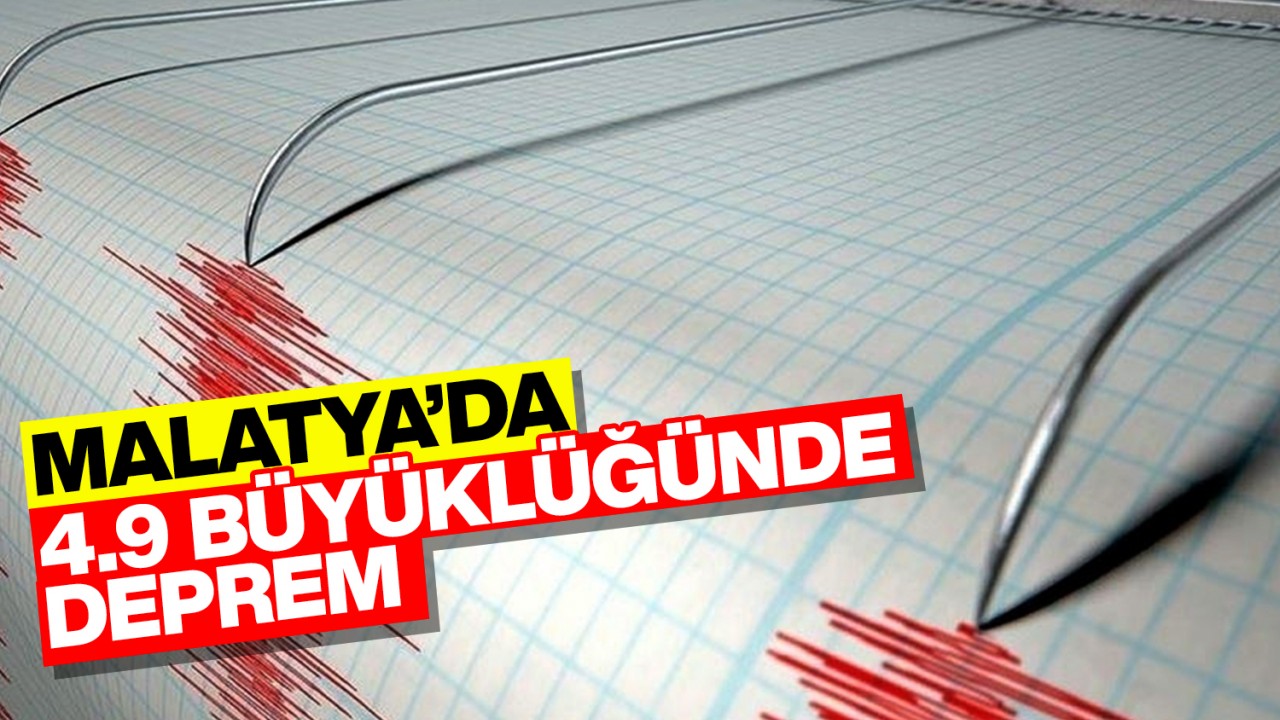 Malatya'da 4,9 büyüklüğünde deprem