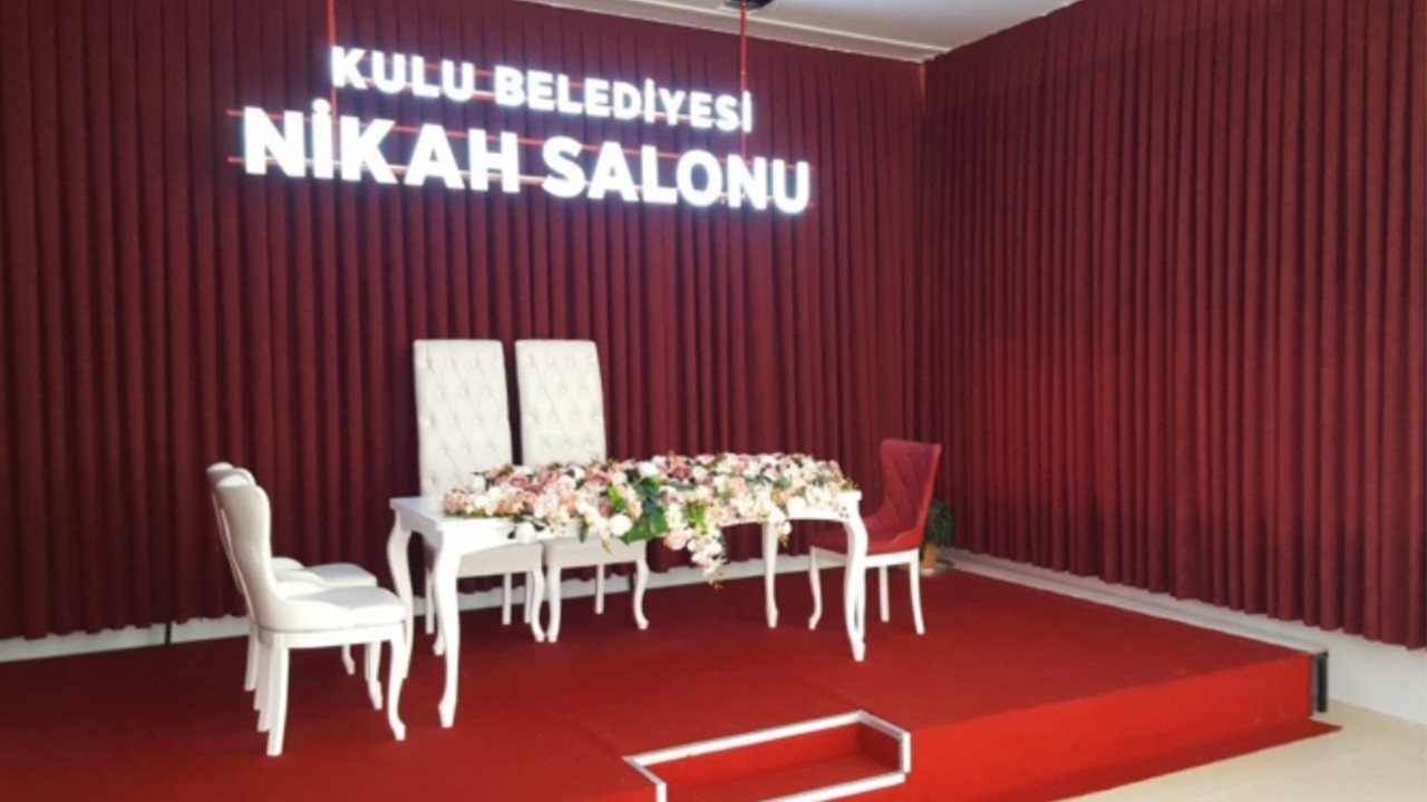 Kulu'da 2024 yılında 540 çiftin nikahı kıyıldı