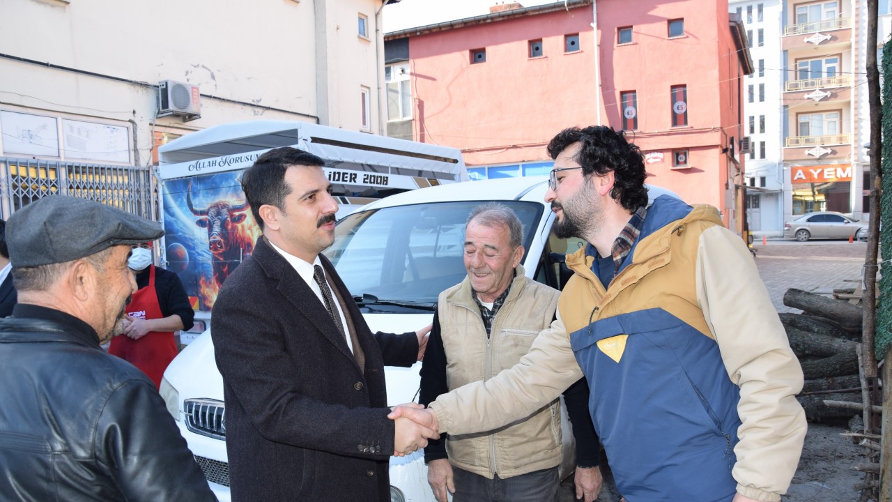 Karapınar Kaymakamı Öztürk'ten, esnaf ve vatandaşlara ziyaret