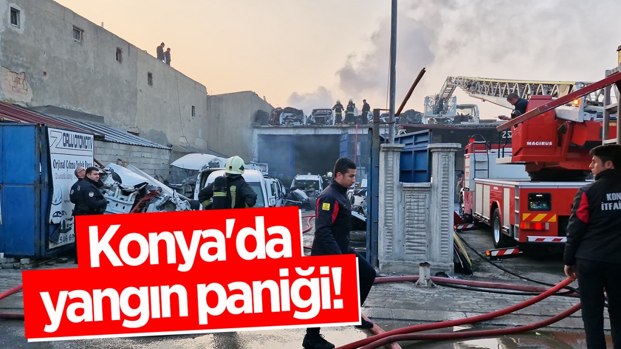 Konya'da yangın paniği!
