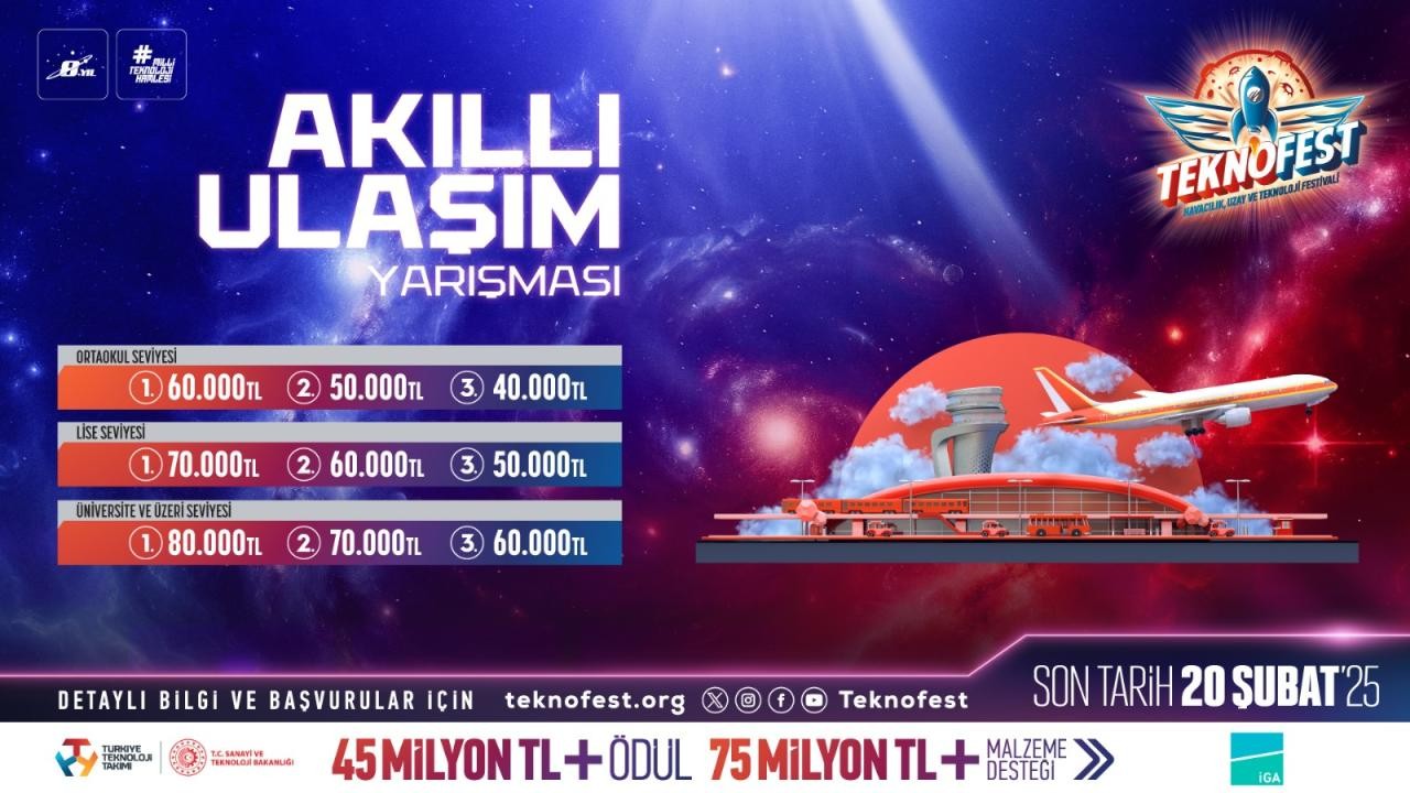 TEKNOFEST Akıllı Ulaşım Yarışması'na başvurular sürüyor