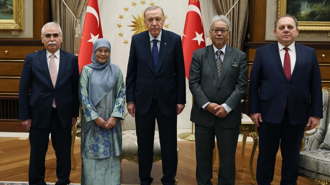 Cumhurbaşkanı Erdoğan, Malezya yüksek mahkeme başkanlarını kabul etti