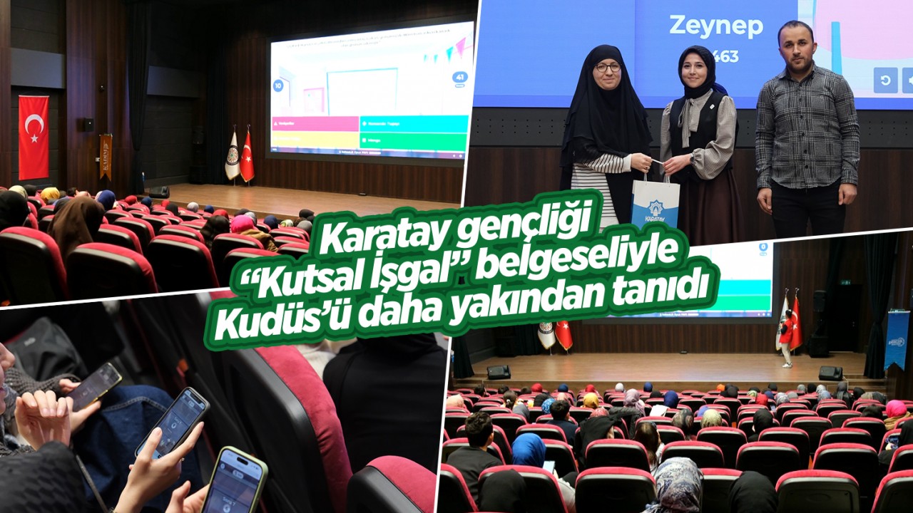 Konya'da "Kutsal İşgal" belgeseliyle Kudüs daha yakından tanındı