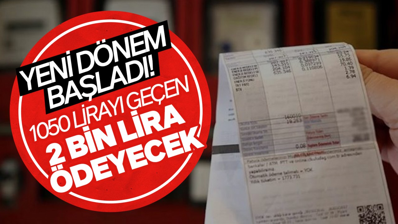 Elektrik faturalarında yeni dönem başladı