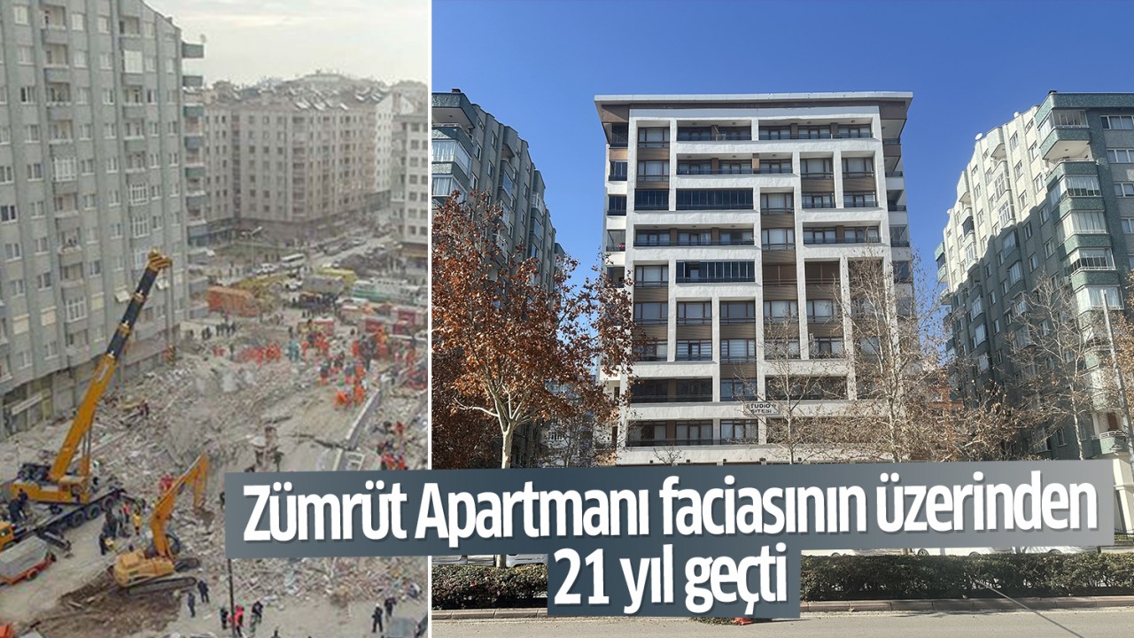 Konya'da Zümrüt Apartmanı faciasının üzerinden 21 yıl geçti