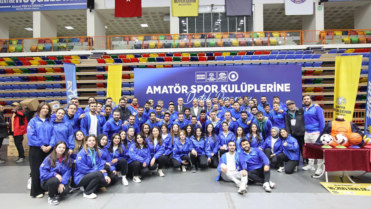 Konya Büyükşehir'den amatör spor kulüplerine 16 milyon liralık malzeme desteği