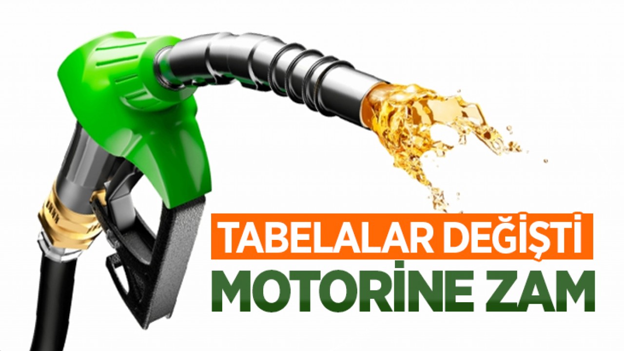 Motorine zam: Tabelalar değişti