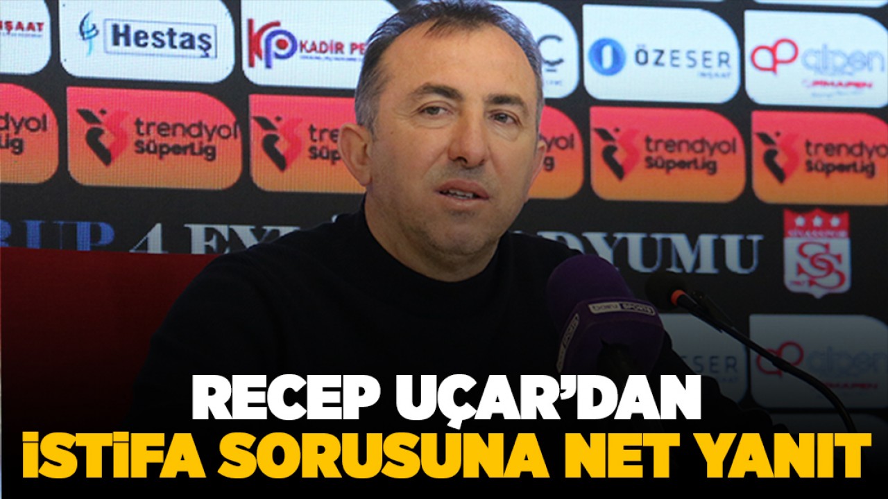 Konyaspor Teknik Direktörü Recep Uçar’dan istifa sorusuna net yanıt