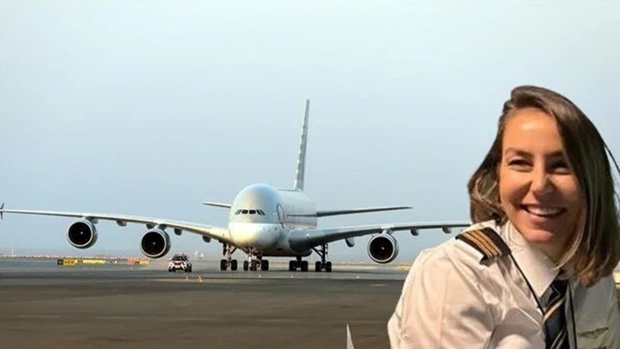 Dünyanın en büyük yolcu uçağına ilk Türk kadın kaptan pilot