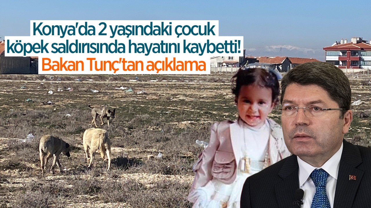 Konya'da 2 yaşındaki çocuk köpek saldırısında hayatını kaybetti! Bakan Tunç'tan açıklama