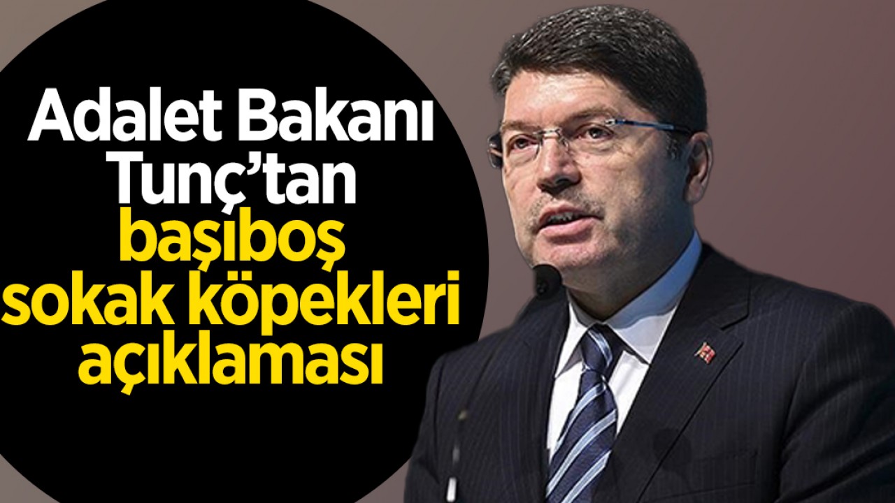 Adalet Bakanı Tunç'tan başıboş sokak köpekleri açıklaması