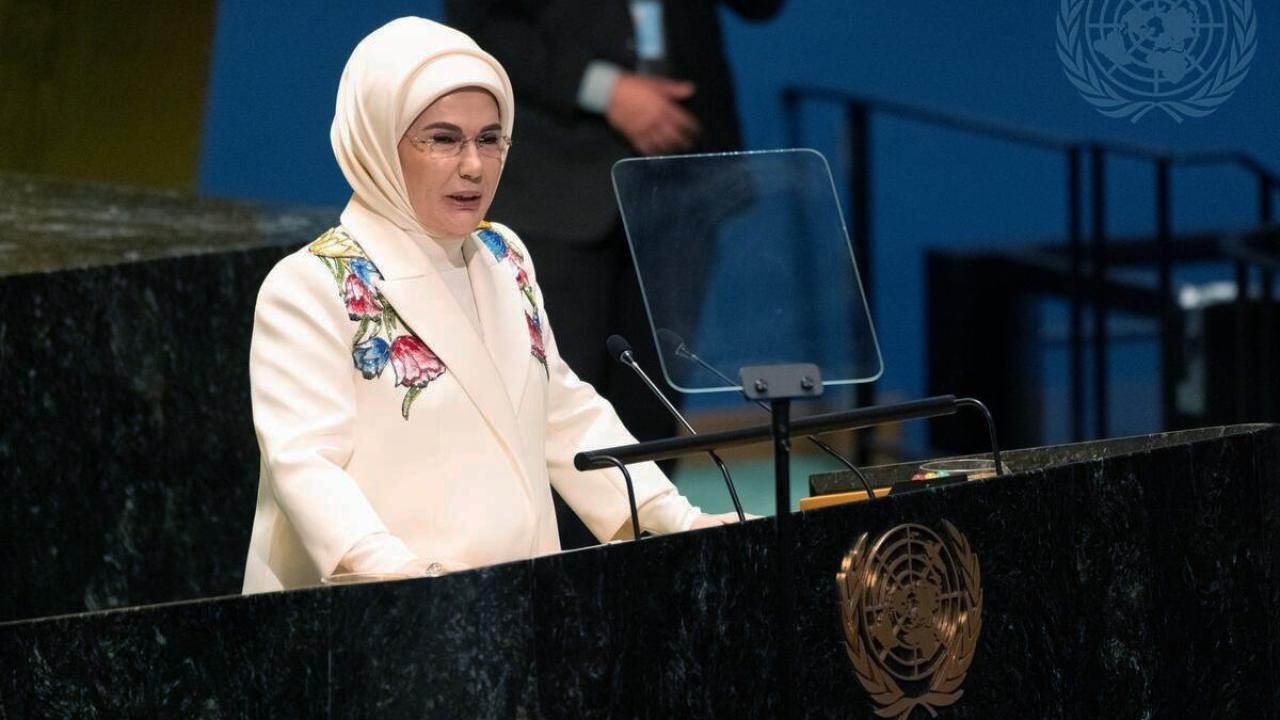 Emine Erdoğan: İklim ve çevre sorununda hakkaniyetli bir sisteme ihtiyaç var