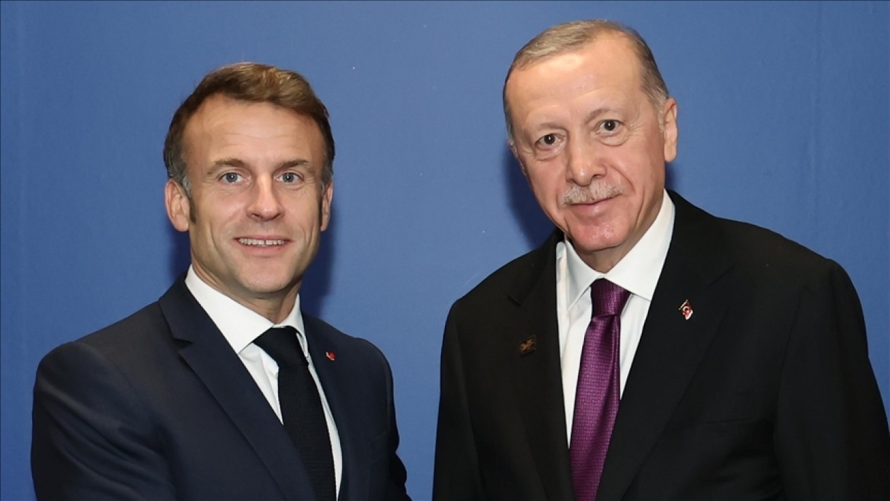 Cumhurbaşkanı Erdoğan, Fransa Cumhurbaşkanı Macron ile görüştü