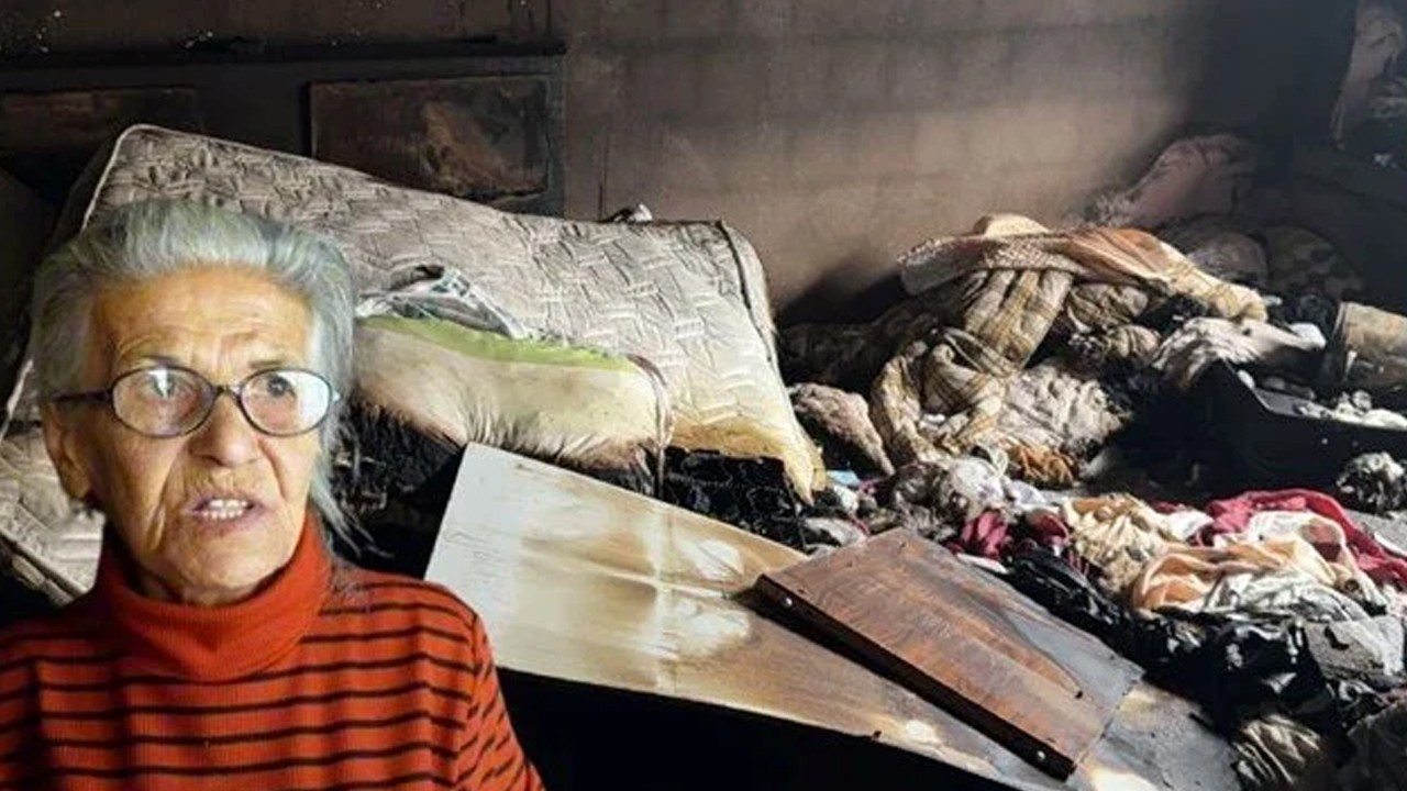 Annesini öldürmek istedi, evi ateşe verdi