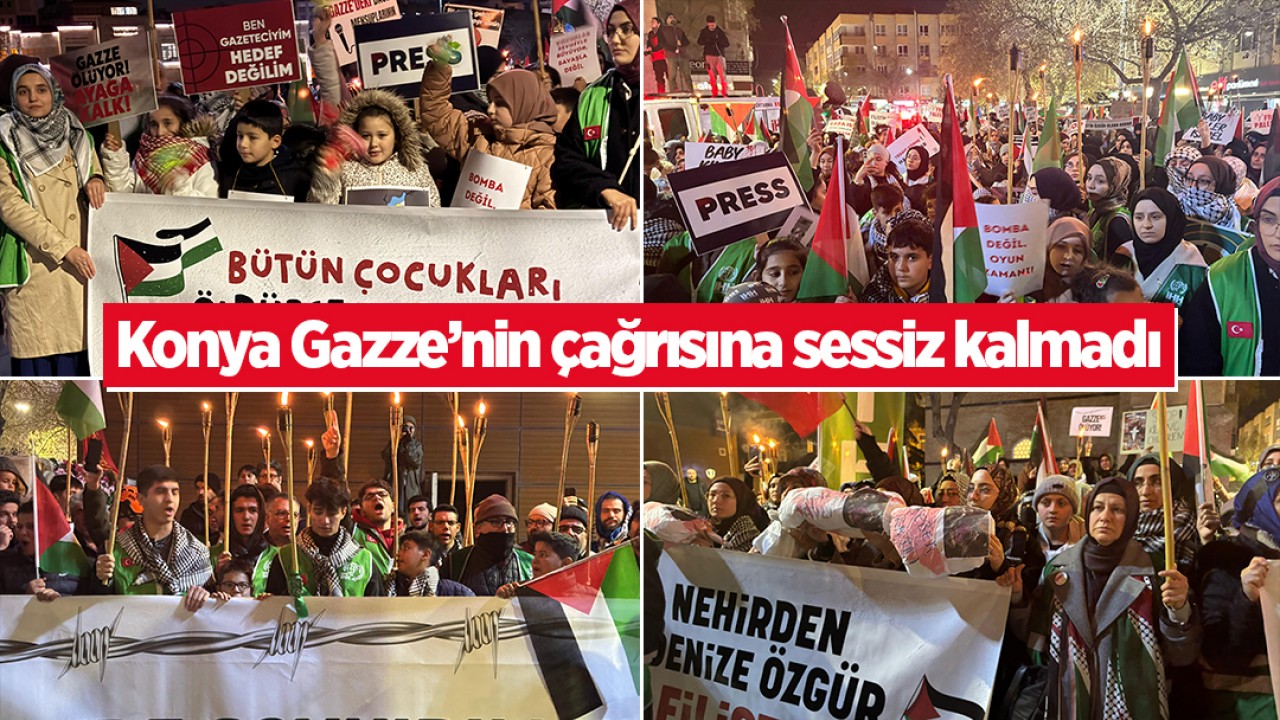 Konya Gazze'nin çağrısına sessiz kalmadı