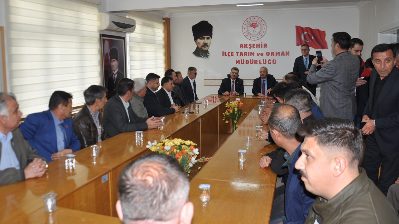 Akşehir'de zirai don toplantısı yapıldı