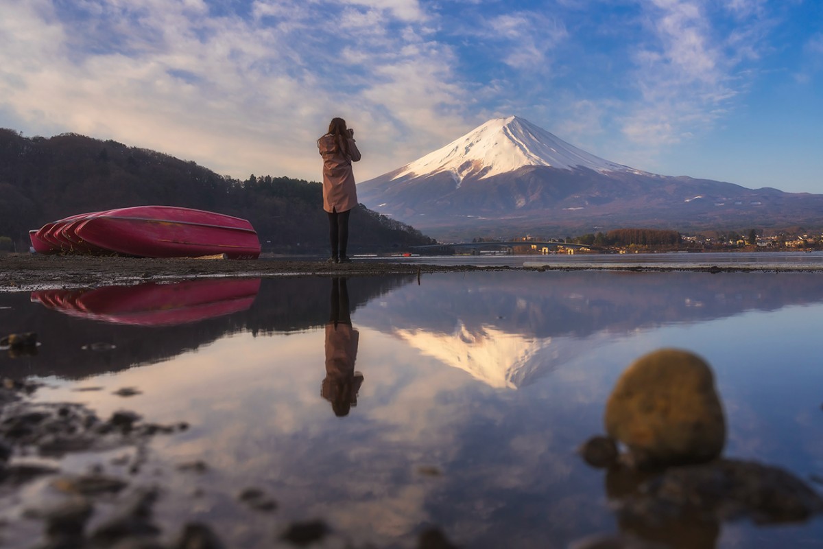 Japonya’nın doğal güzelliklere sahip Fuji Dağı ve Yamanakako Gölü
