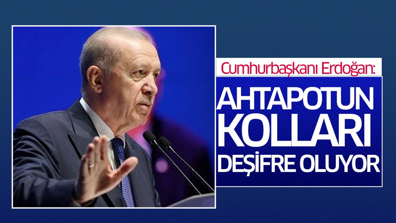 Cumhurbaşkanı Erdoğan: Ahtapotun kolları deşifre oluyor