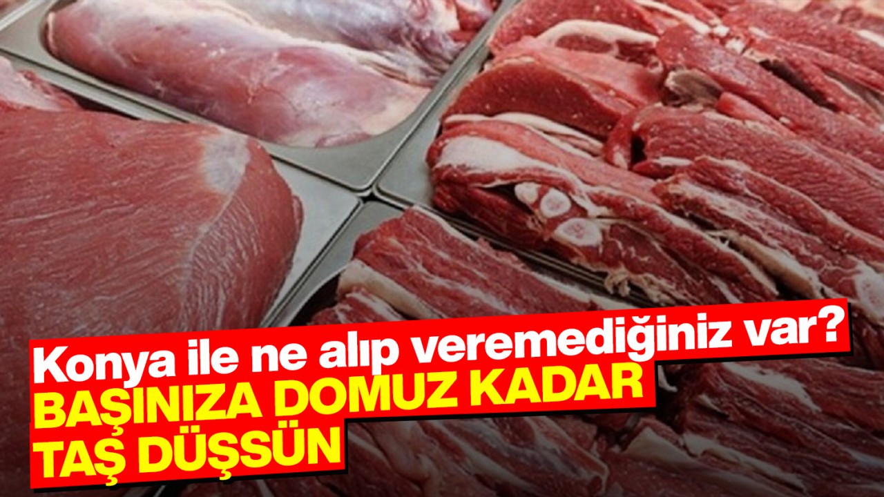 Konya ile ne alıp veremediğiniz var? BAŞINIZA DOMUZ KADAR TAŞ DÜŞSÜN