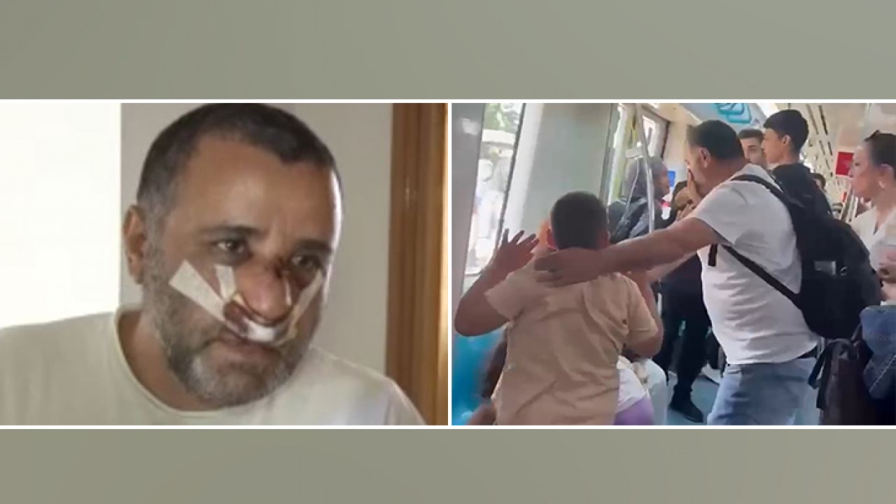 Marmaray'da çocuklarının gözü önünde darp edilen baba konuştu: Gözyaşlarına hakim olamadı