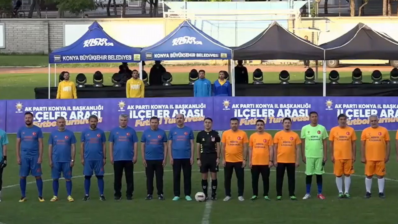 Konya protokolü gösteri maçında